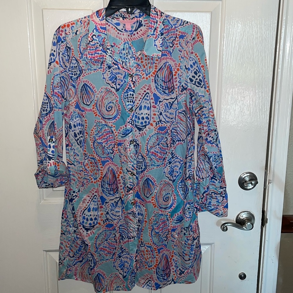 Lilly Pulitzer Size L button down tunic